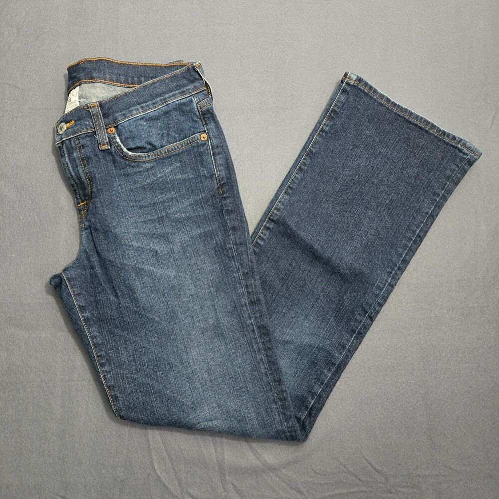 VTG Lucky Brand By Gene Montesano Jeans Women 8 Low Rise Flare Dungarees Y2K